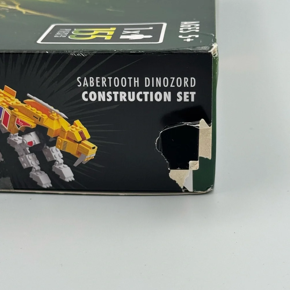 Mighty Morphin Power Rangers Dinozord & Mastodon Sabertooth Tiger SET OF TWO LOT